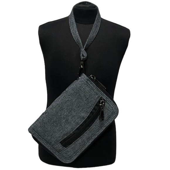 LUG Rodeo RFID-Protected Gray Quilted Wristlet - Picture 3 of 16